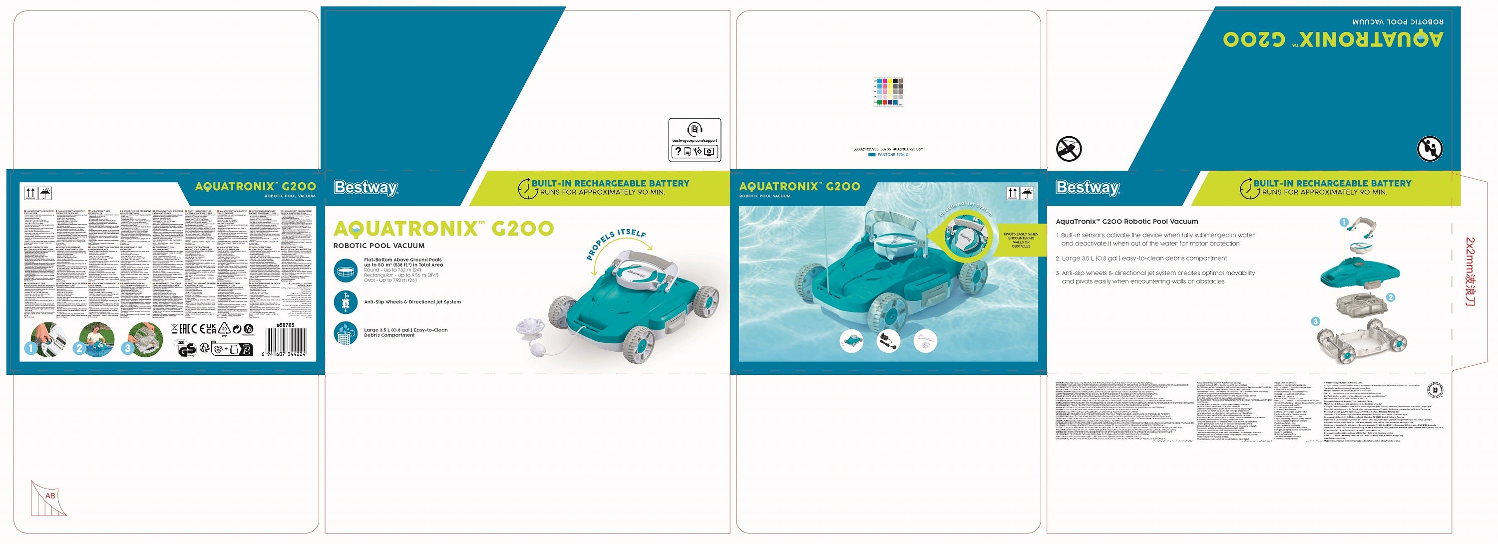 Robot aspirateur de piscine automatique AquaTronix G200