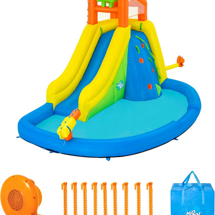 Bestway H2OGO! Mount Splashblast Mega-Wasserpark – 435 cm x 286 cm x 267 cm