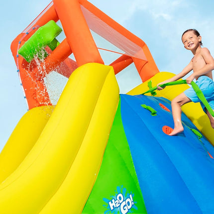 Bestway H2OGO! Mount Splashblast Mega-Wasserpark – 435 cm x 286 cm x 267 cm