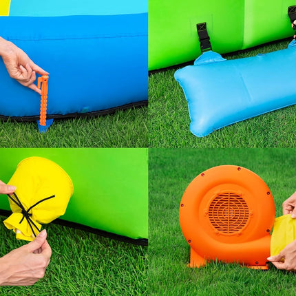 Bestway H2OGO! Mount Splashblast Mega-Wasserpark – 435 cm x 286 cm x 267 cm