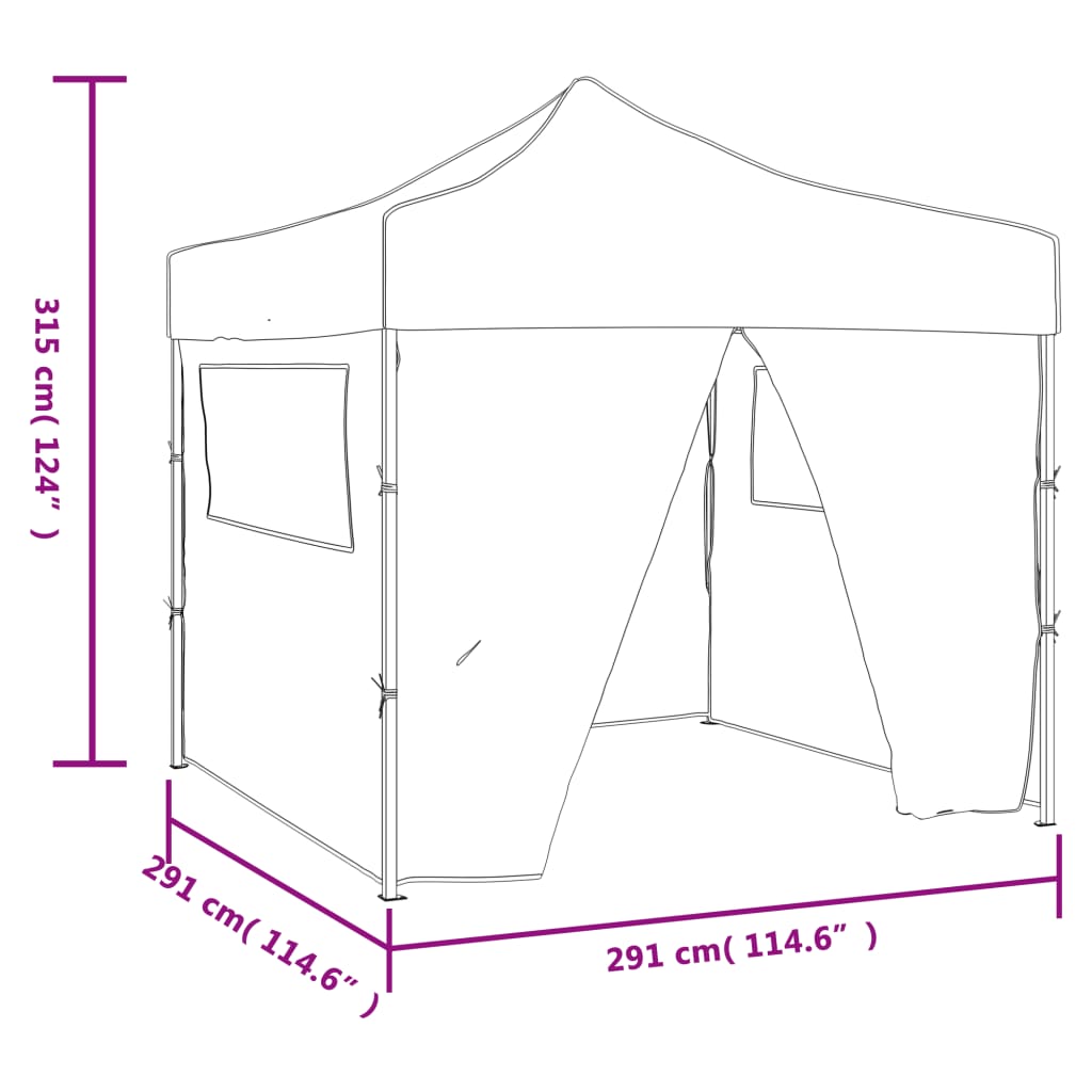 Vouwtent Pop-Up 3X3 M