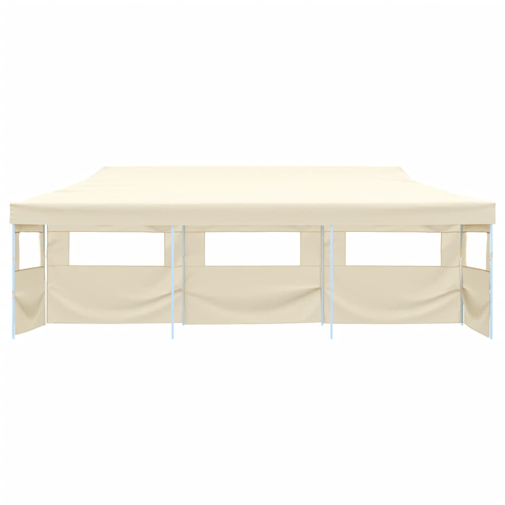 Vouwtent Pop-Up Met 5 Zijwanden 3X9 M Crème