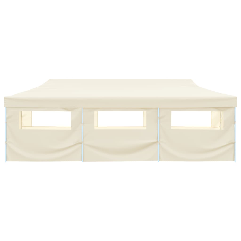 Vouwtent Pop-Up Met 8 Zijwanden 870X291X315 Cm Crème