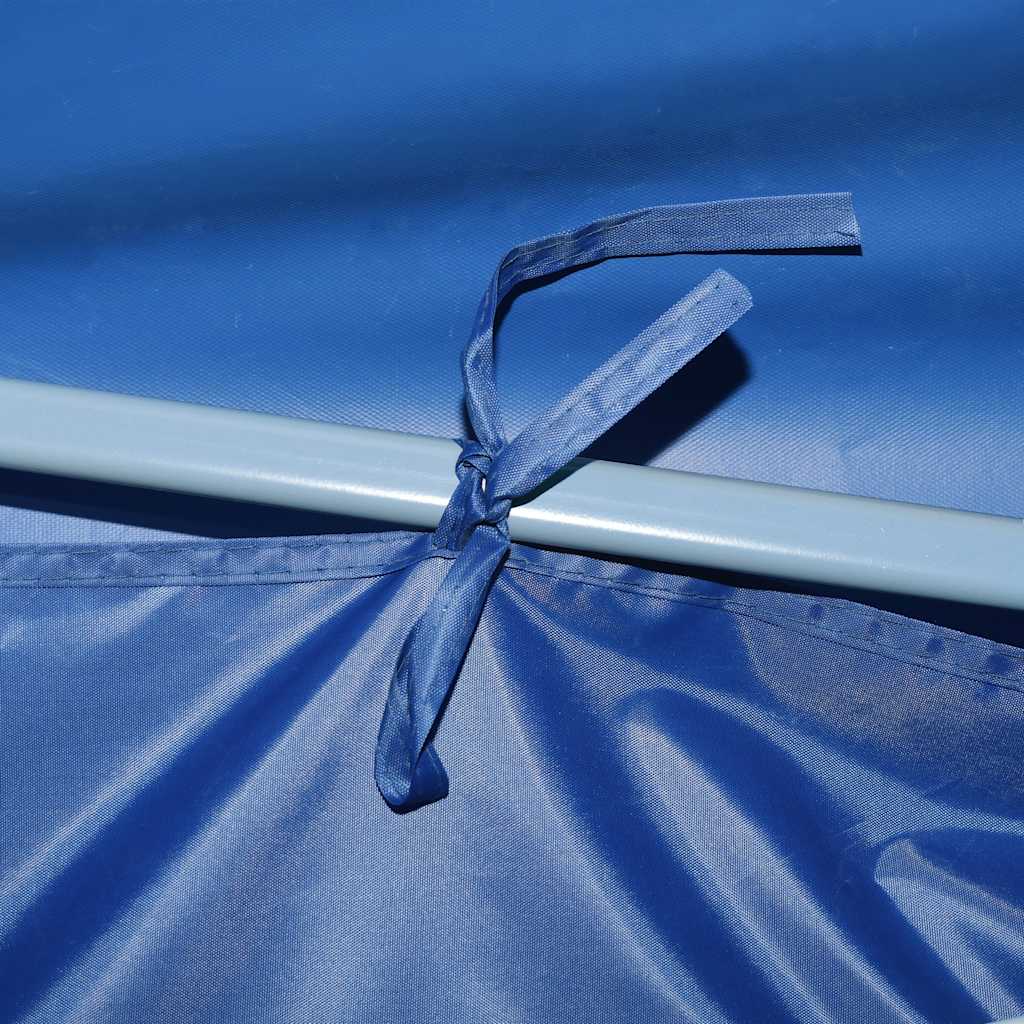 Vouwtent Pop-Up Met 5 Zijwanden 3X9 M Blauw
