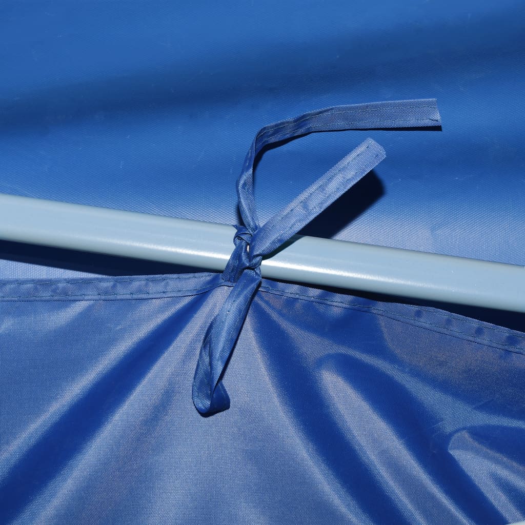 Vouwtent Pop-Up Met 8 Zijwanden 870X291X315 Cm Blauw