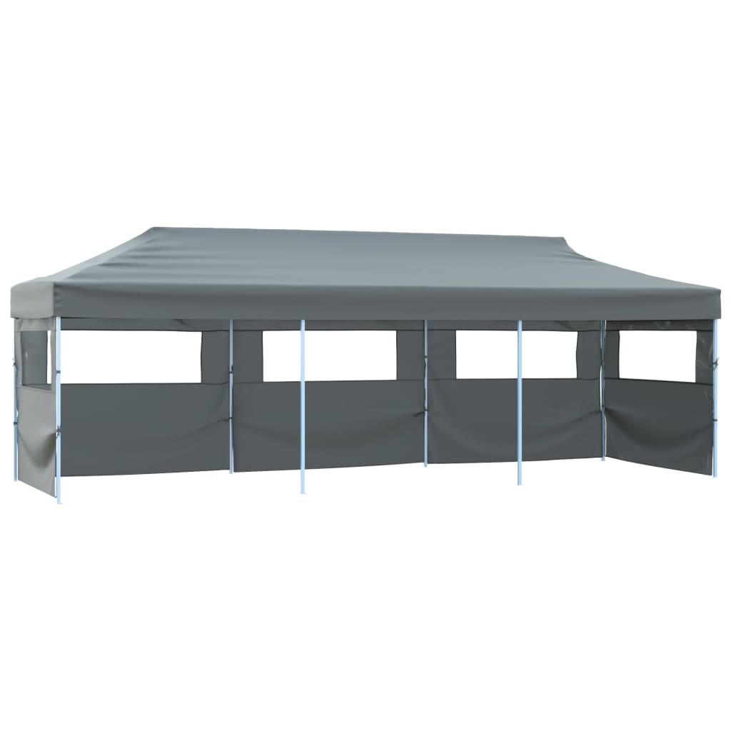 Vouwtent Pop-Up Met 5 Zijwanden 870X291X315 Cm Antraciet
