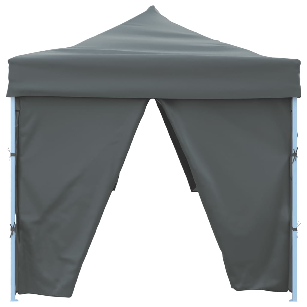 Vouwtent Pop-Up Met 8 Zijwanden 870X291X315 Cm Antraciet