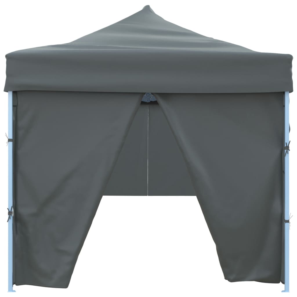 Vouwtent Pop-Up Met 8 Zijwanden 870X291X315 Cm Antraciet