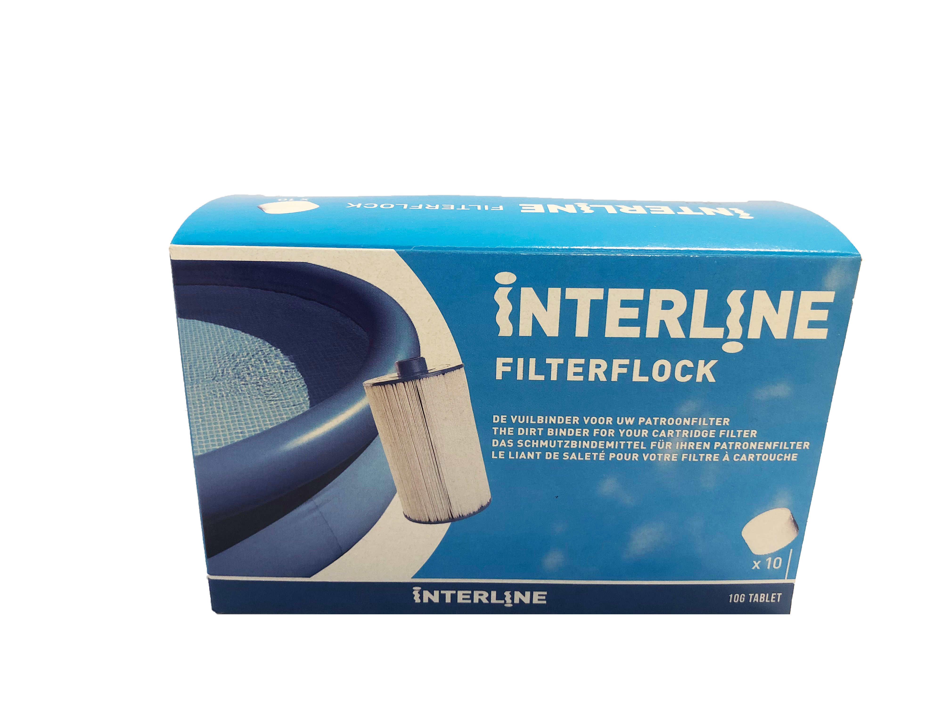 Interline FilterFlock-Tablette für Patronenfilter und Fiberclean-Filter