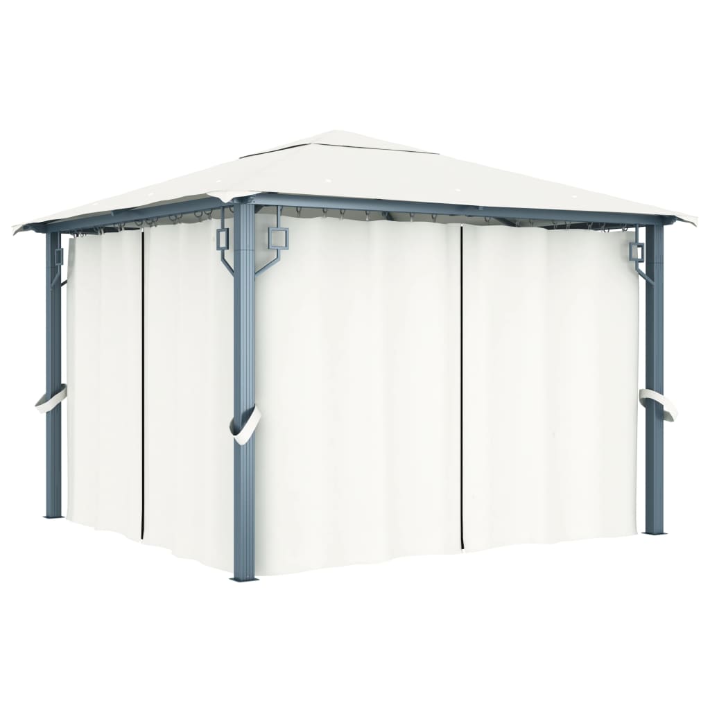 Prieel Met Gordijn Aluminium
