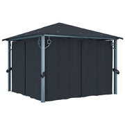 Prieel Met Gordijn Aluminium