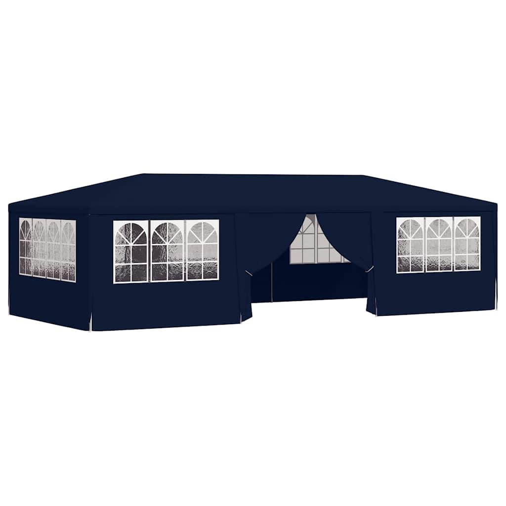 Partytent Met Zijwanden Professioneel 90 G/M² 4X9 M Blauw