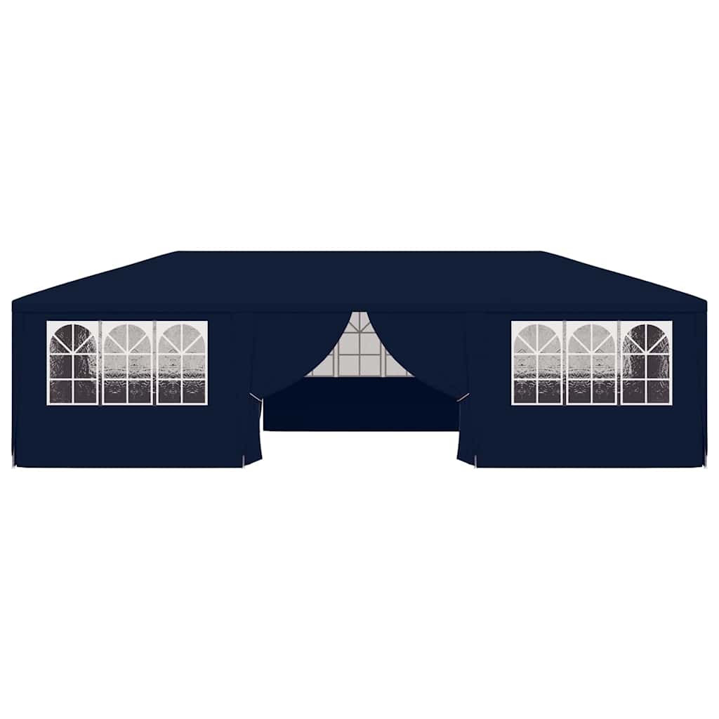 Partytent Met Zijwanden Professioneel 90 G/M² 4X9 M Blauw
