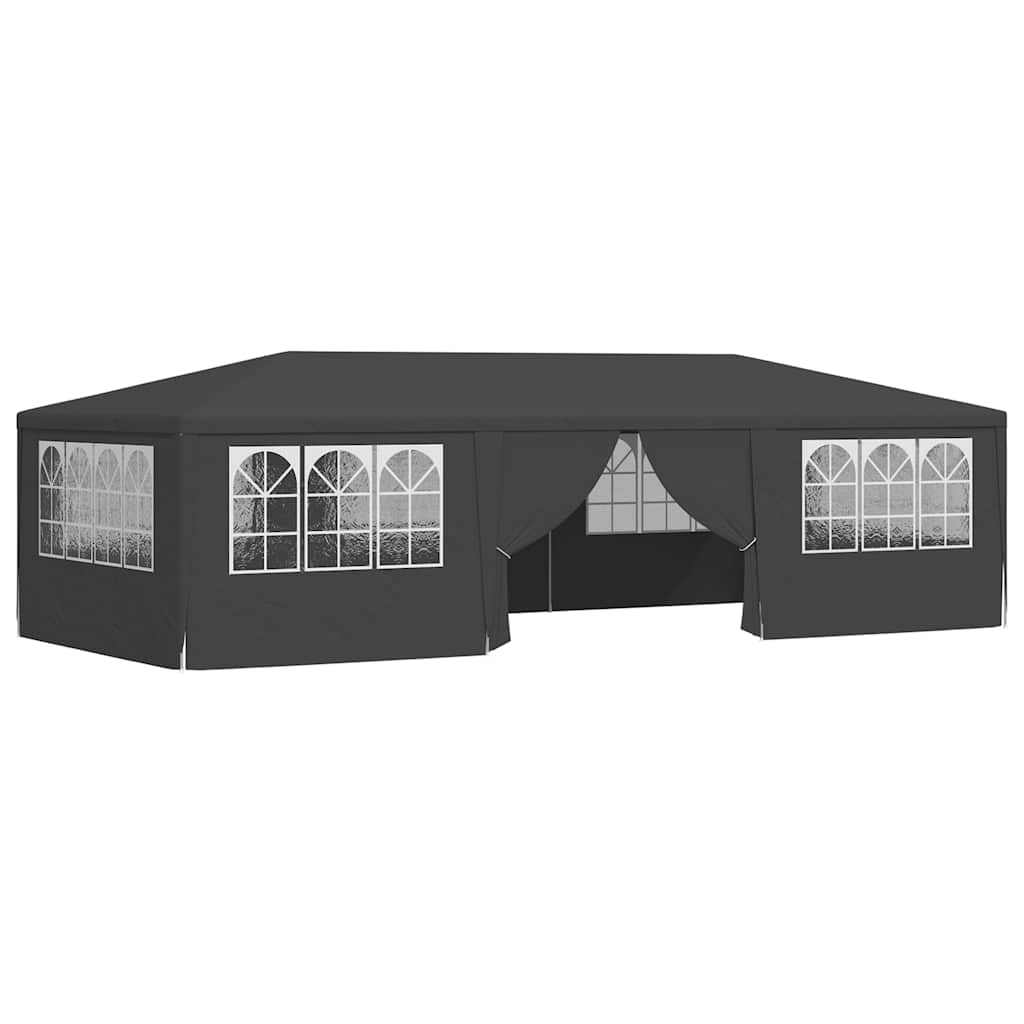 Partytent Met Zijwanden Professioneel 90 G/M² 4X9 M Antraciet