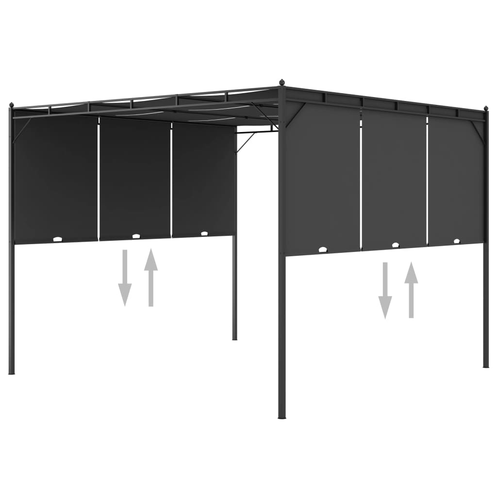 Tuinprieel Met Zijgordijn 3X3X2,25 M