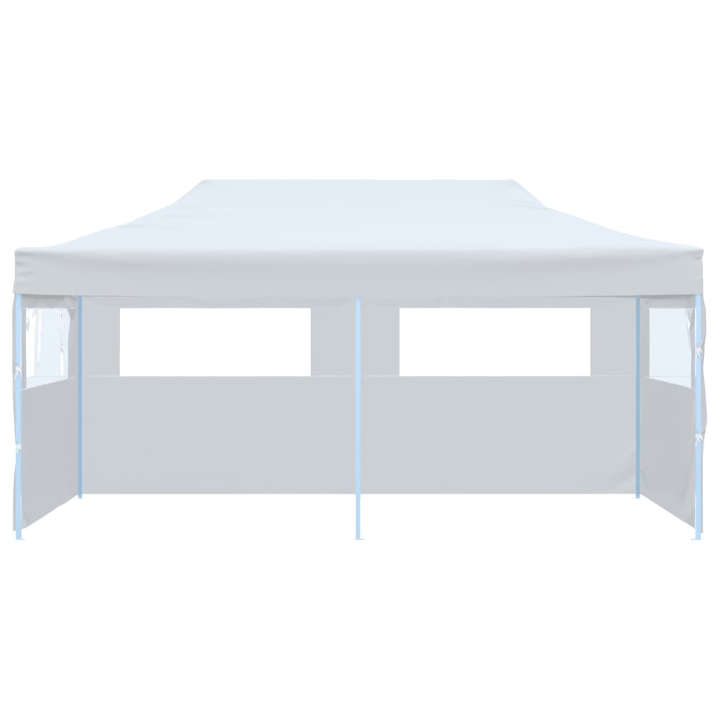 Partytent Pop-Up Met Zijwanden 3X6 M Staal Wit