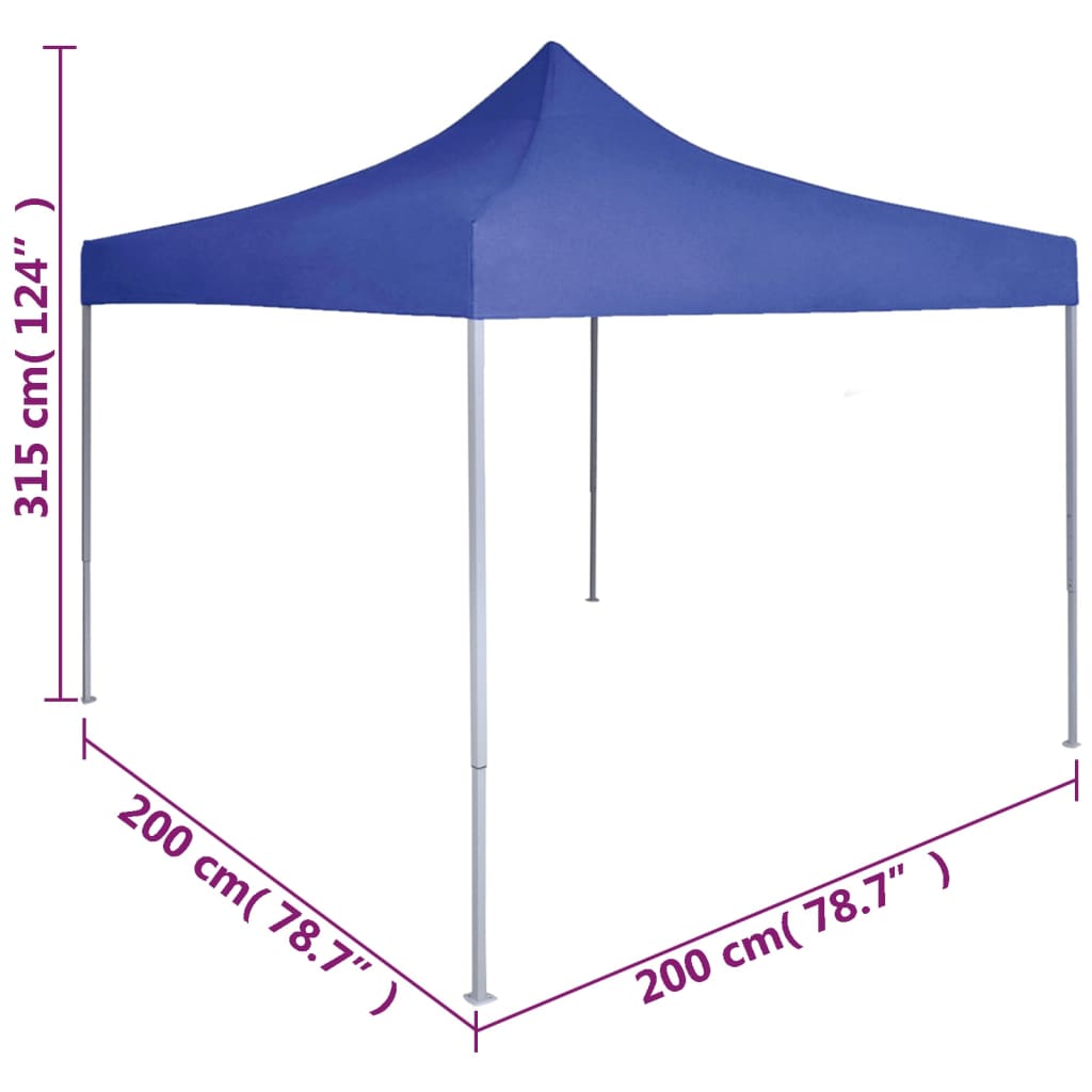 Partytent Professiol Inklapbaar 2X2 M Staal