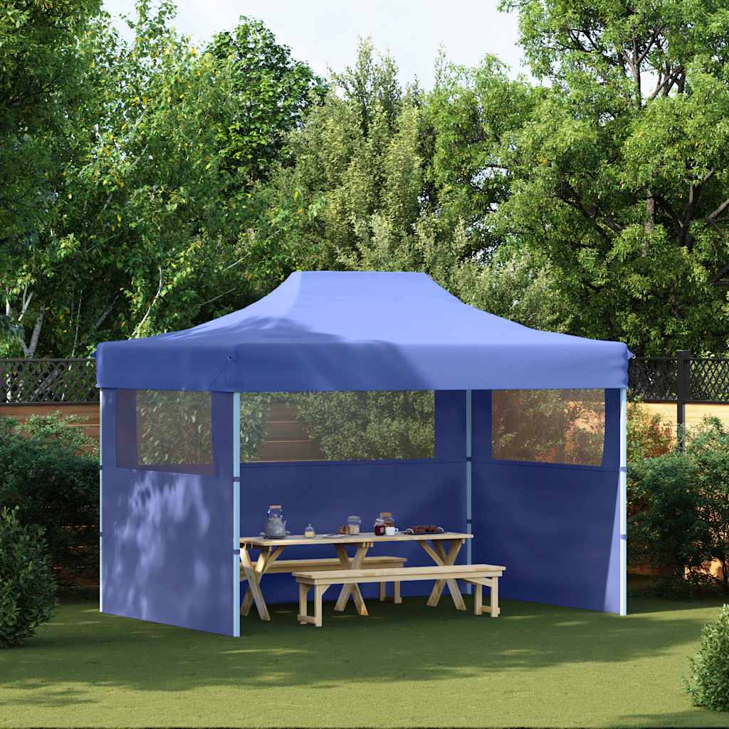 Partytent Met 3 Zijwanden Inklapbaar 280X410X315 Cm Staal