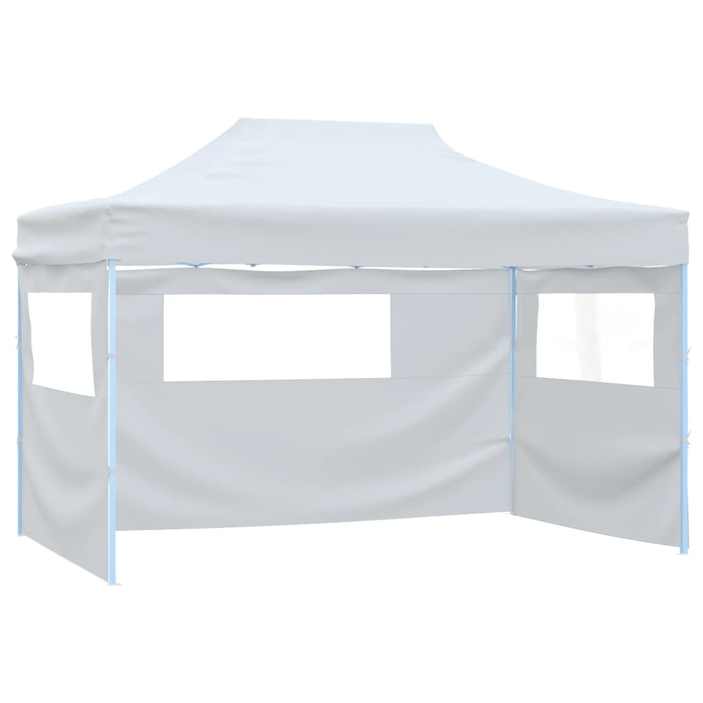 Partytent Met 3 Zijwanden Inklapbaar 280X410X315 Cm Staal