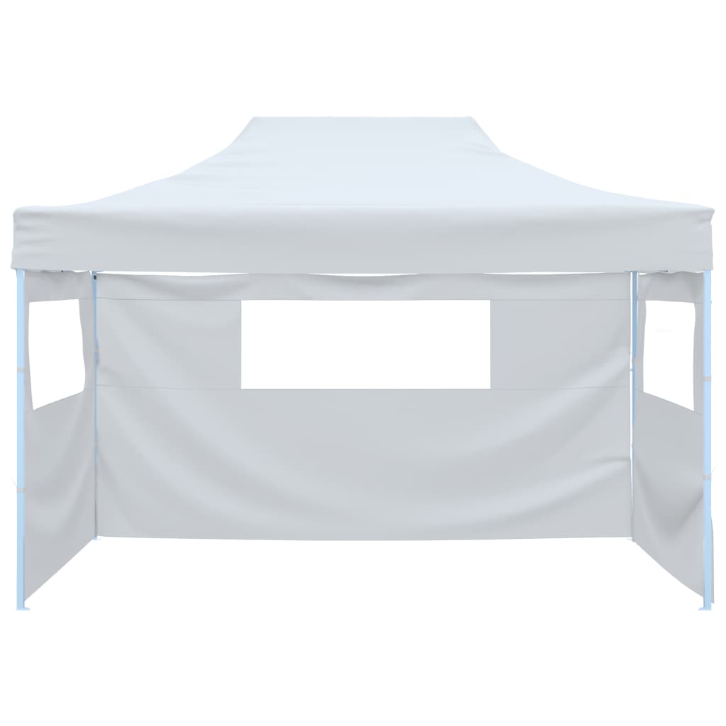 Partytent Met 3 Zijwanden Inklapbaar 280X410X315 Cm Staal