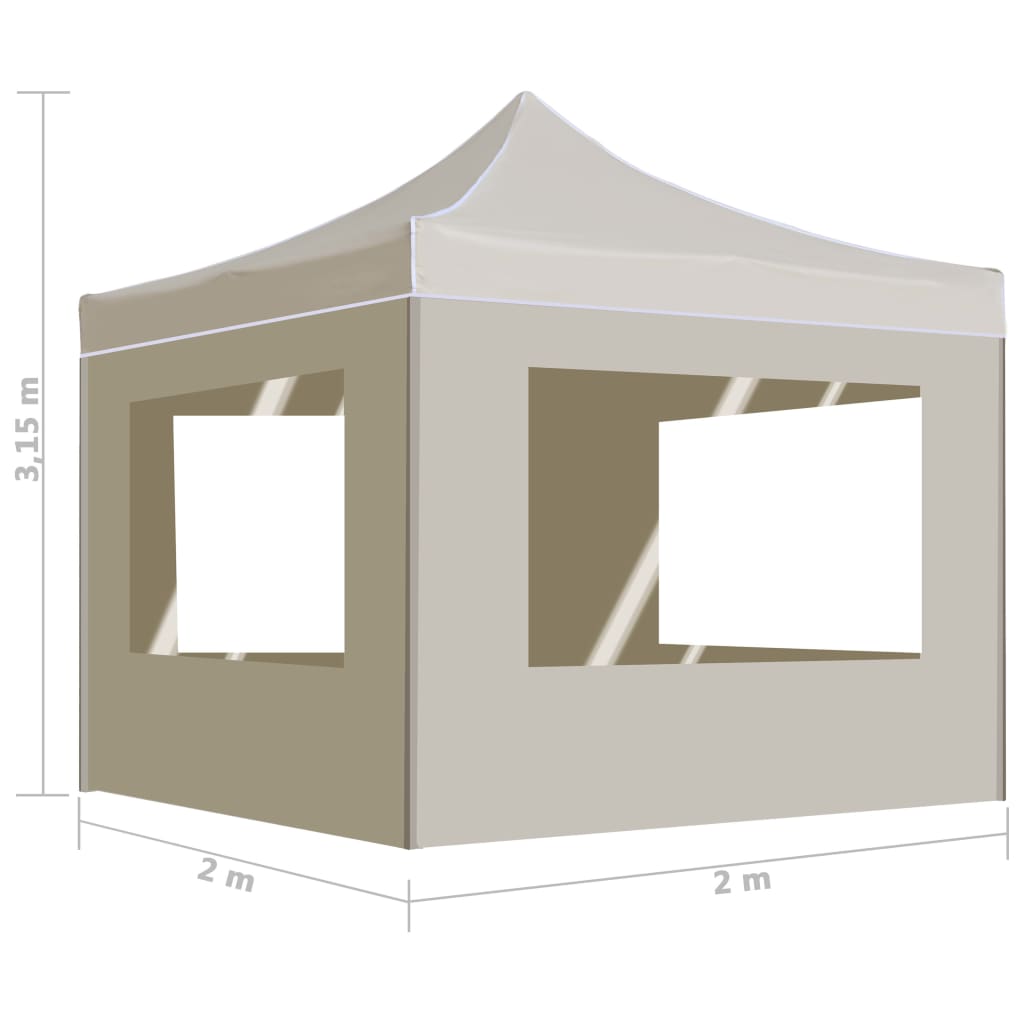 Partytent Inklapbaar 2X2 M Aluminium