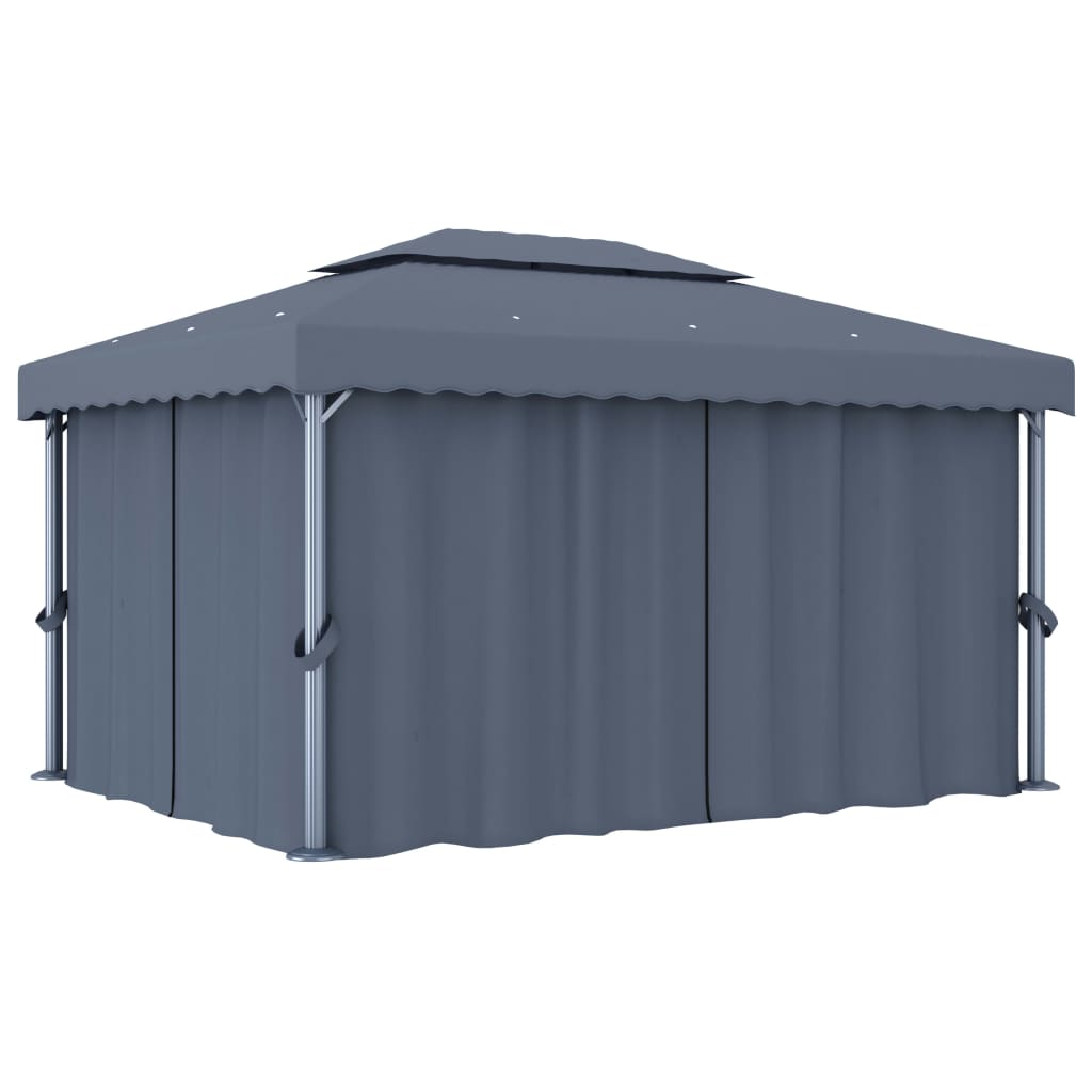 Prieel Met Gordijn Aluminium