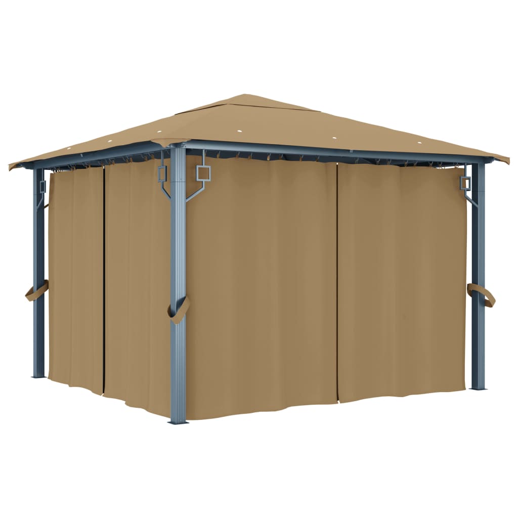Prieel Met Gordijn Aluminium