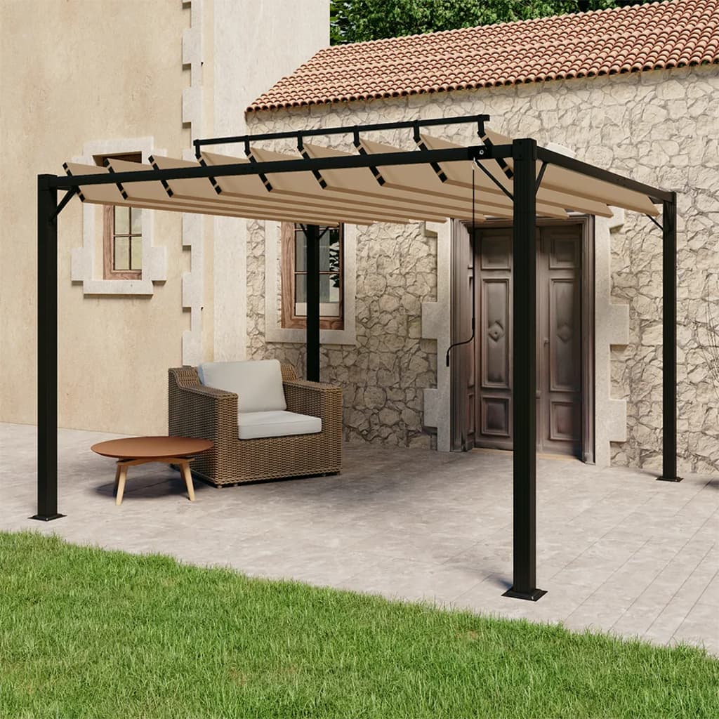 Gazebo Met Louvrezend Dak 3 X 4 X 2,14 M
