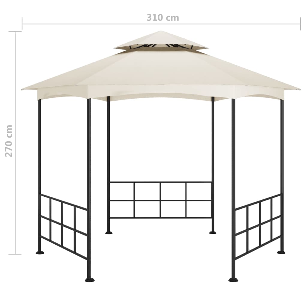 Prieel Met Zijwanden 3,1X2,7 M Kleurig