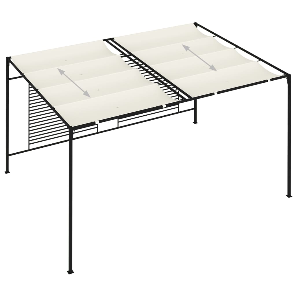 Prieel Met Uittrekbaar Dak 180 G/M² 3X4X2,3 M Kleurig