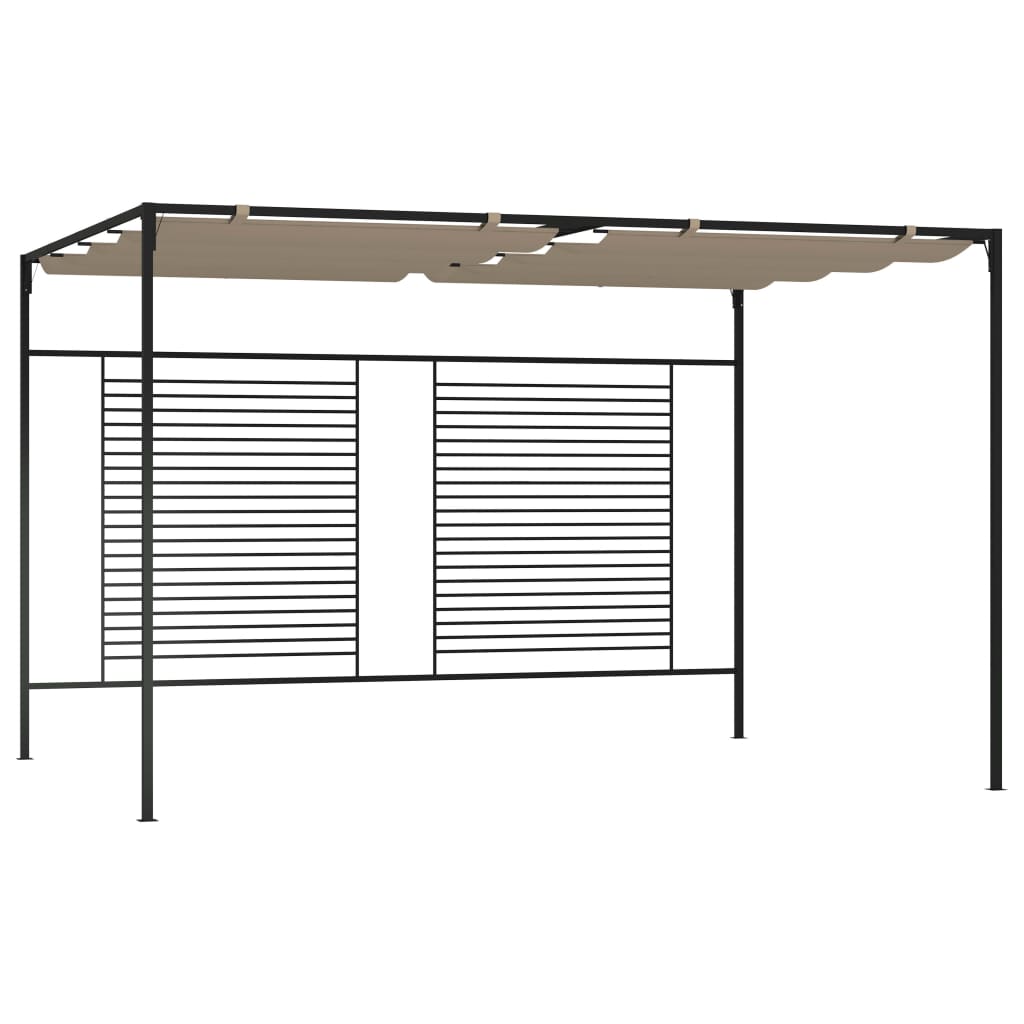 Prieel Met Uittrekbaar Dak 180 G/M² 3X4X2,3 M Kleurig