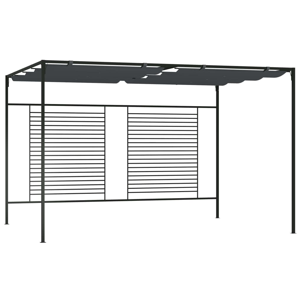 Prieel Met Uittrekbaar Dak 180 G/M² 3X4X2,3 M Kleurig