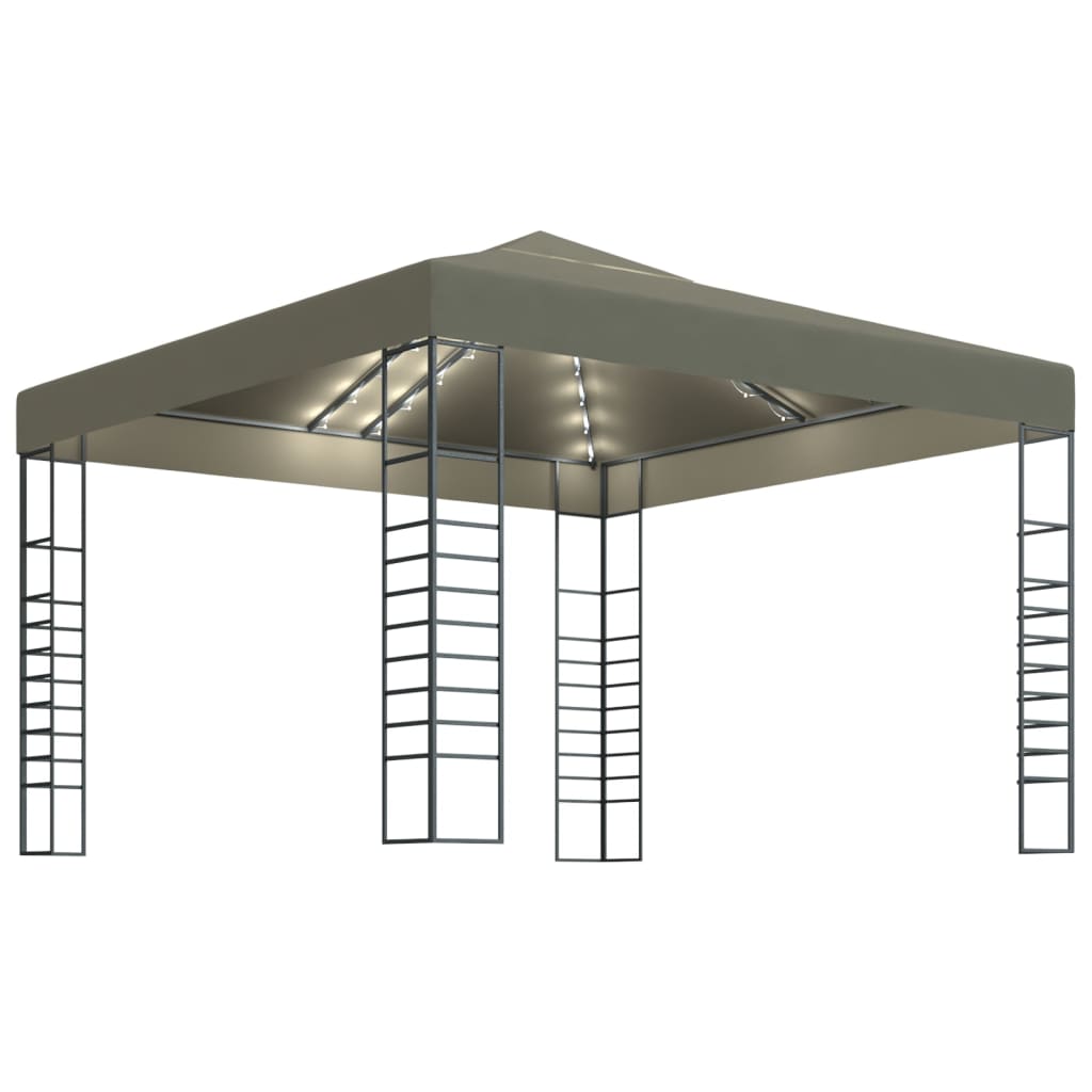 Tuinpaviljoen Met Led-Lichtslinger 3X3 M