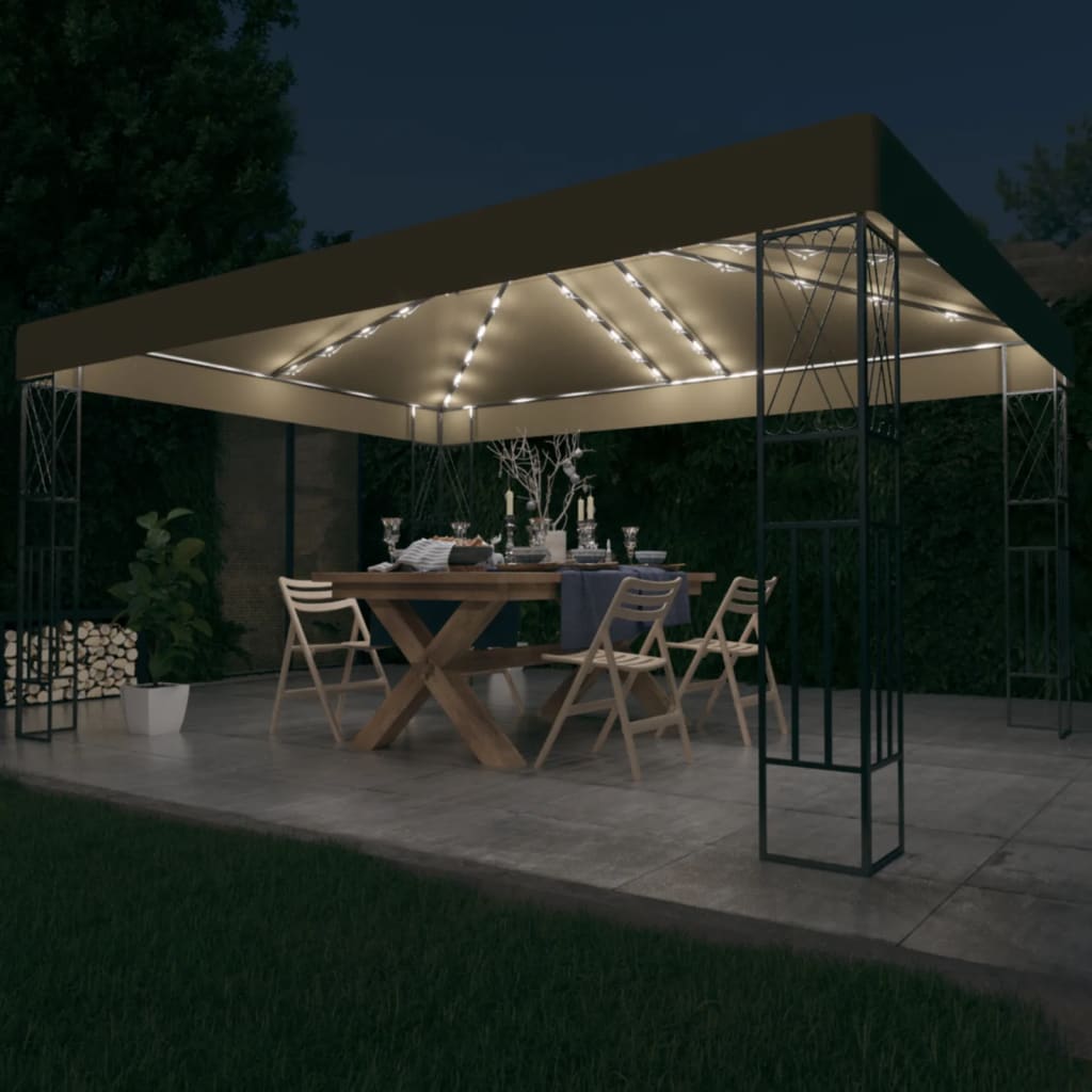 Prieel Met Led-Lichtslinger Stof