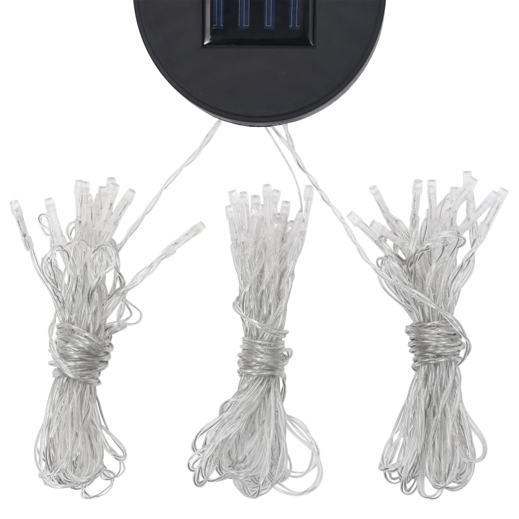 Prieel Met Gordijn Led-Lichtslinger 3X3 M Aluminium