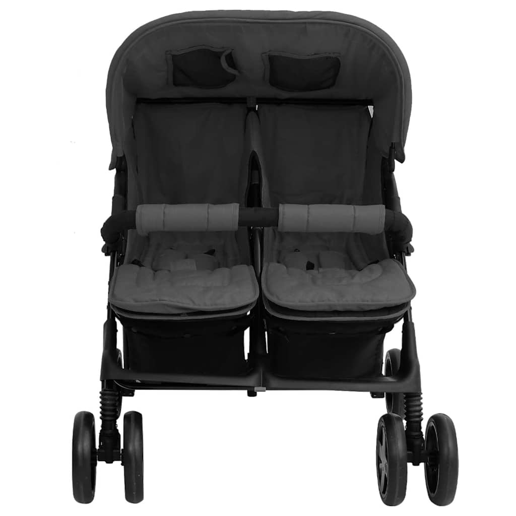 Tweelingkinderwagen Staal