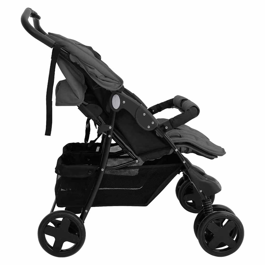 Tweelingkinderwagen Staal