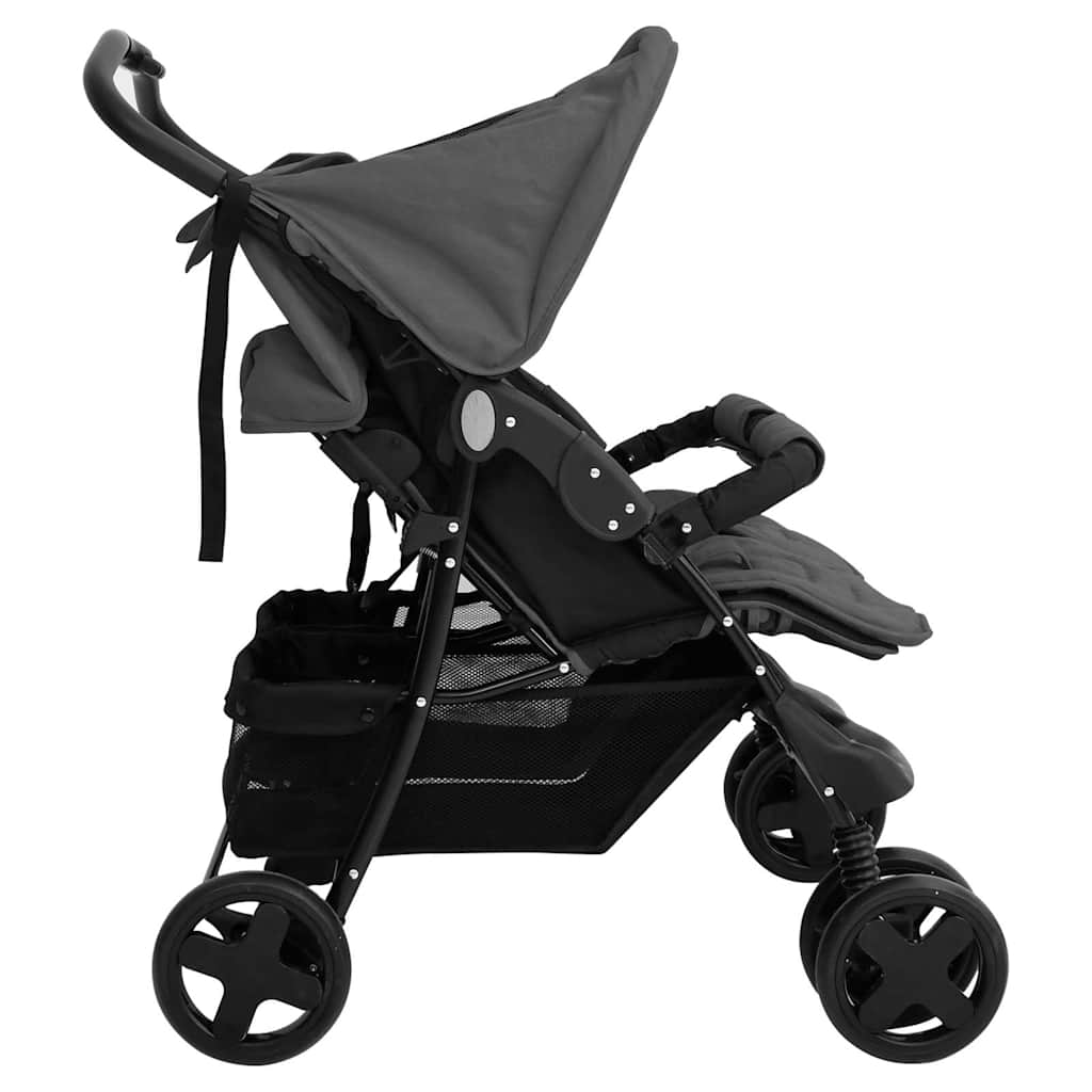 Tweelingkinderwagen Staal