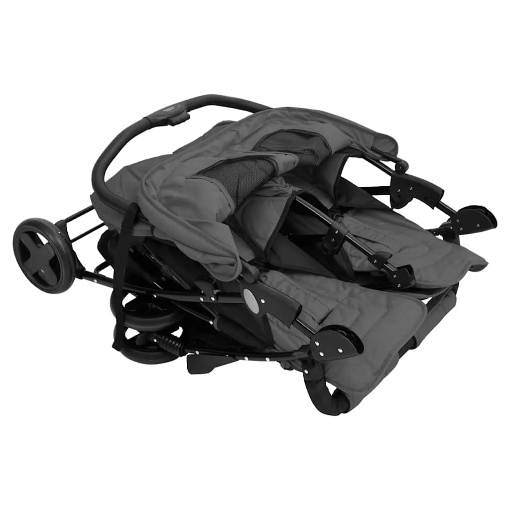 Tweelingkinderwagen Staal
