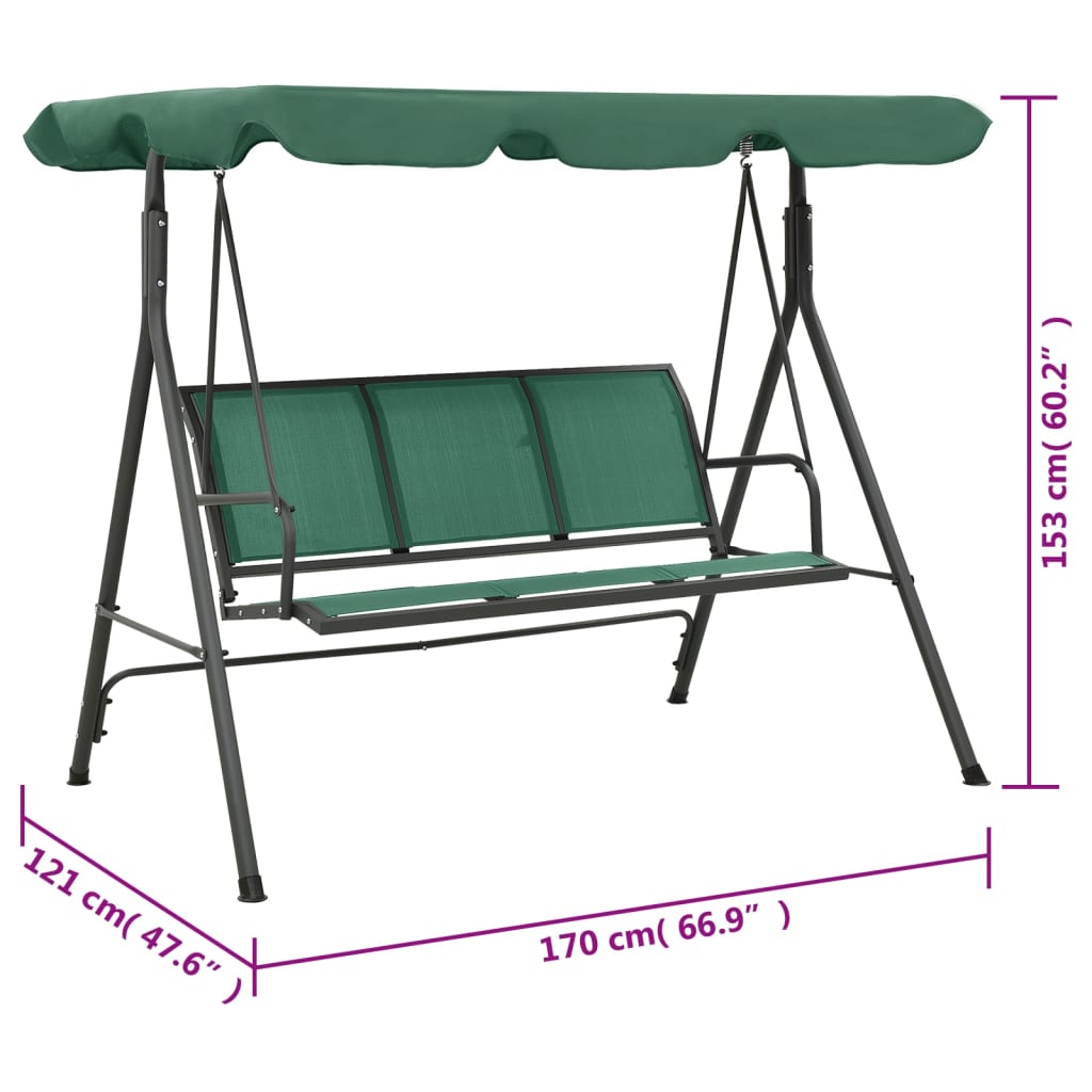 Schommelbank 170 Cm Textileen En Staal