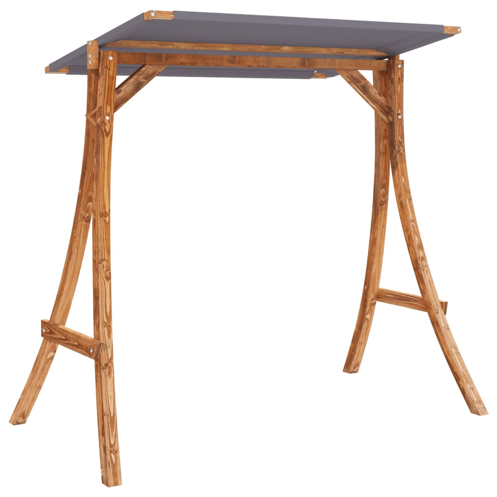 Schommelbank Met Luifel Vurenhout Met Teak Afwerking