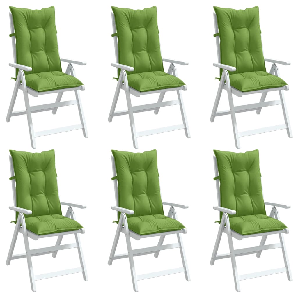 Set Hoge Rug Stoelkussens 4 St Polyester