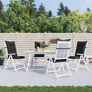 Set Hoge Rug Stoelkussens 4 St Polyester