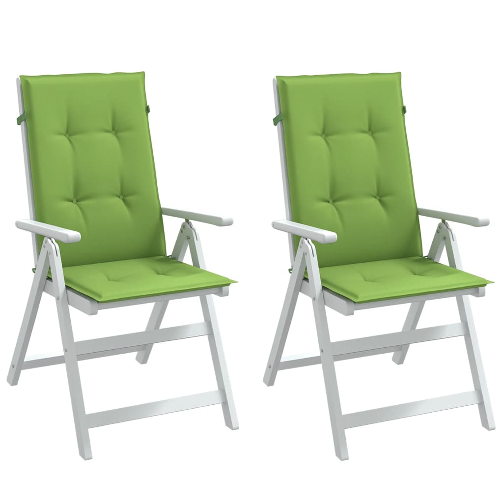 Set Hoge Rug Stoelkussens 4 St Polyester