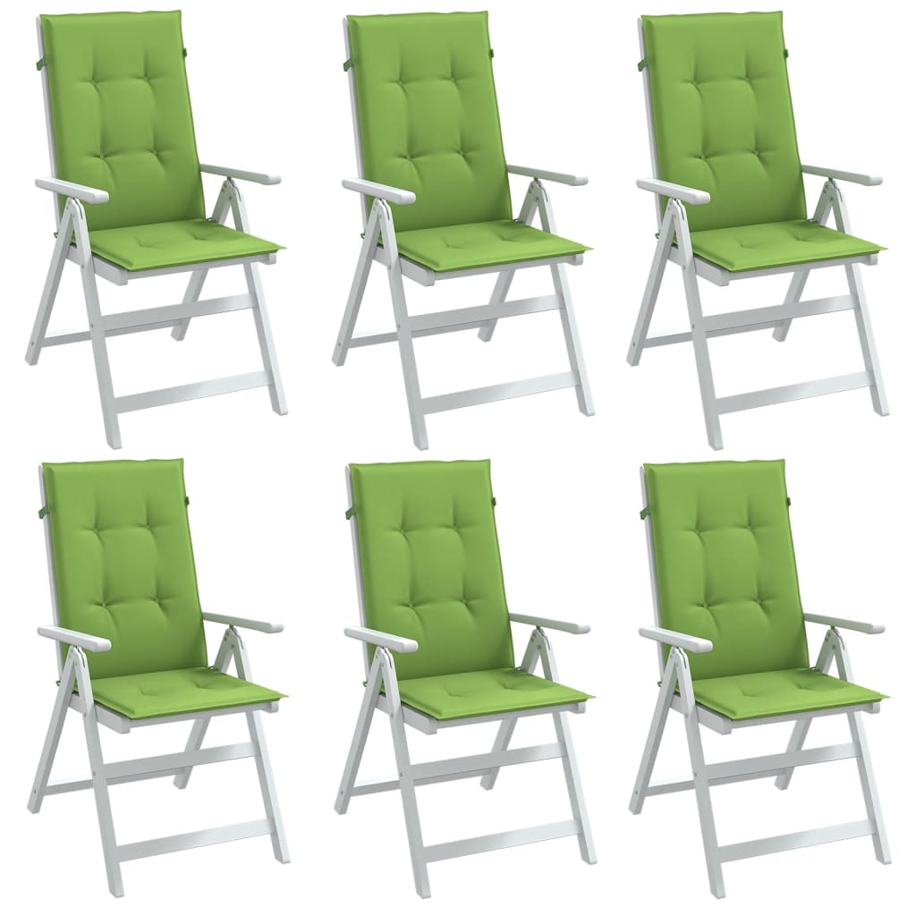 Set Hoge Rug Stoelkussens 4 St Polyester