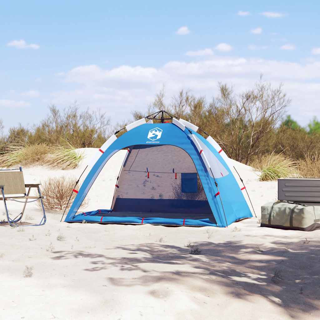 Strandtent 2-Persoons Waterdicht Snelontgrendeling Azuur