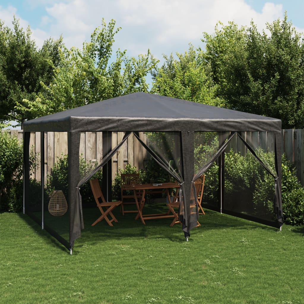 Partytent Met 8 Mesh Zijwanden Hdpe Kleurig
