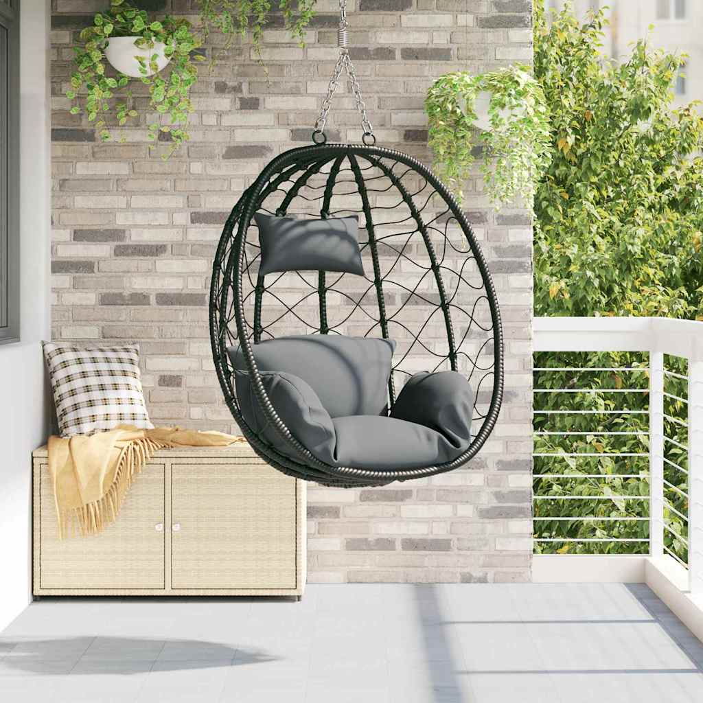Hangende Ei-Stoel Poly Rattan 91 X 54,5 X 107 Cm