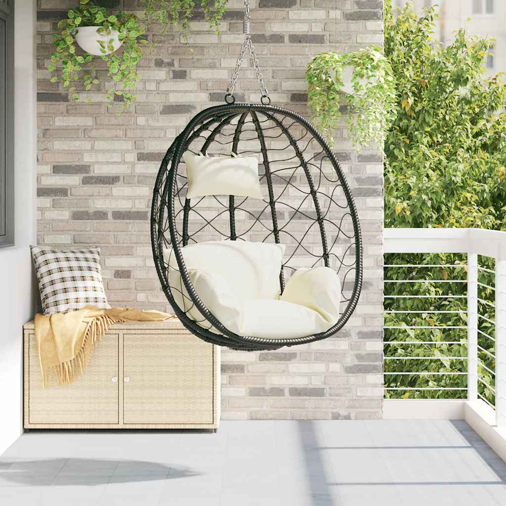 Hangende Ei-Stoel Poly Rattan 91 X 54,5 X 107 Cm