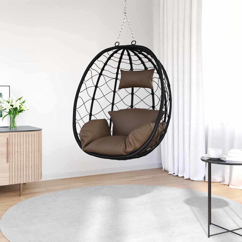 Hangende Ei-Stoel Poly Rattan 91 X 54,5 X 107 Cm